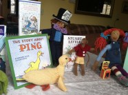 Toys paired with children's books for the Children's Hospital at Dartmouth.